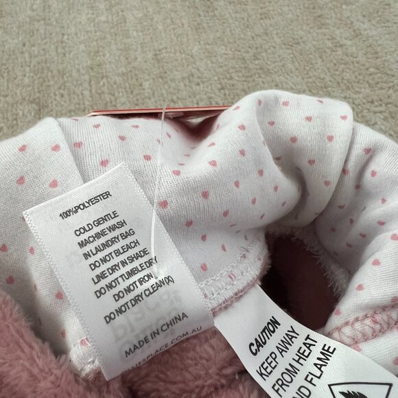 NWT Ollie’s Place Baby Girl Faux Fur Bunny One Piece 12-18m - Picture 10 of 10